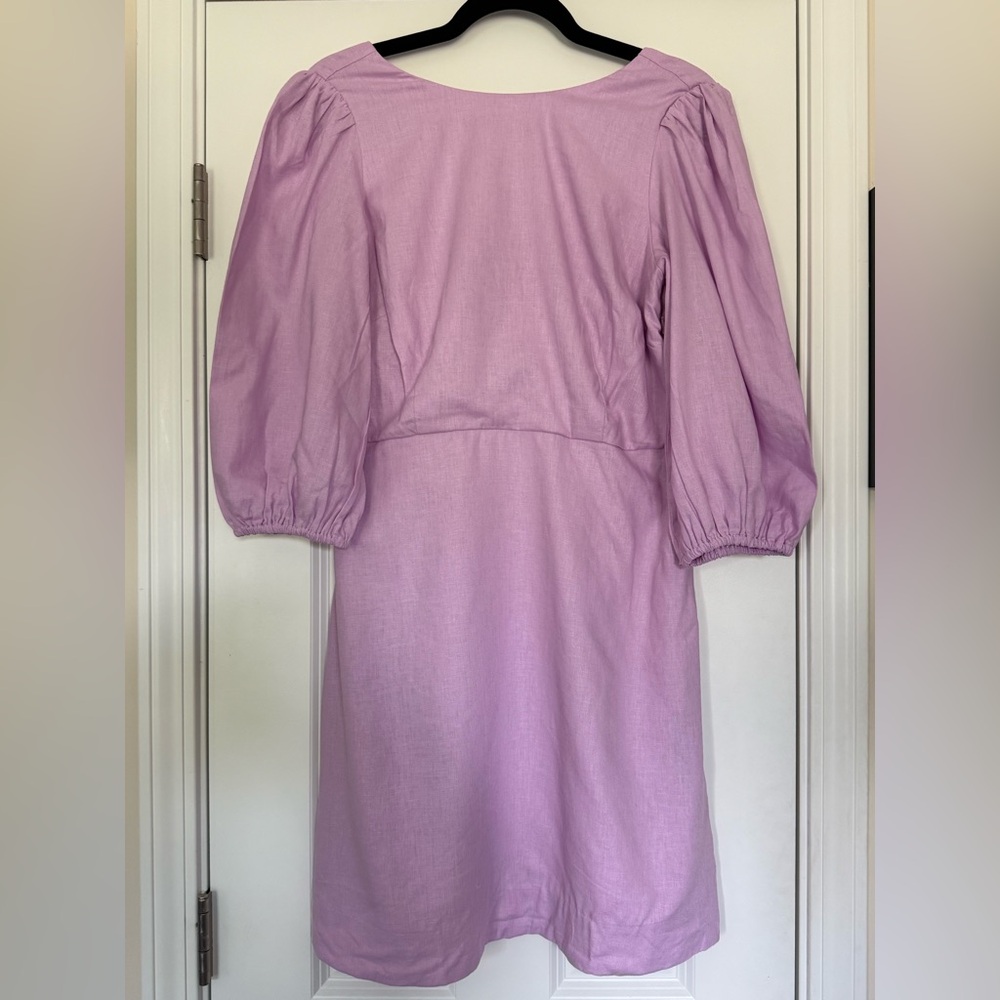 NWT Ann Taylor Lavender Puff Sleeve Linen Dress
Perfect for Spring! - Picture 4 of 6